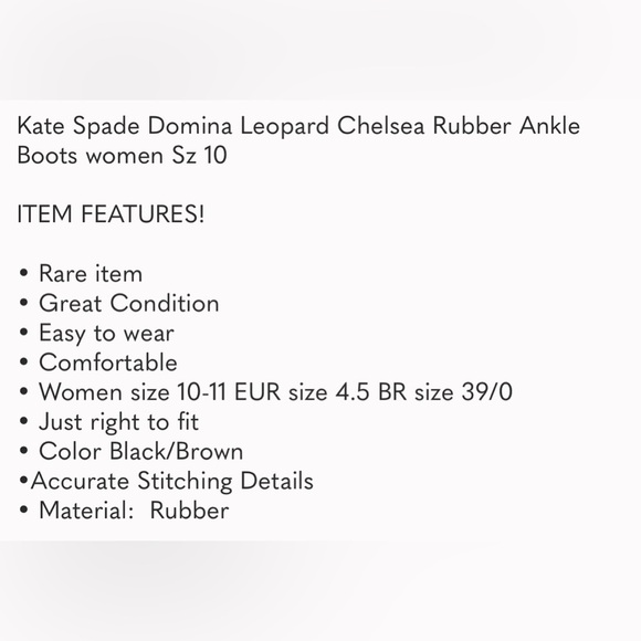 Kate Spade Domina Leopard Chelsea Ankle Boots - Picture 14 of 14